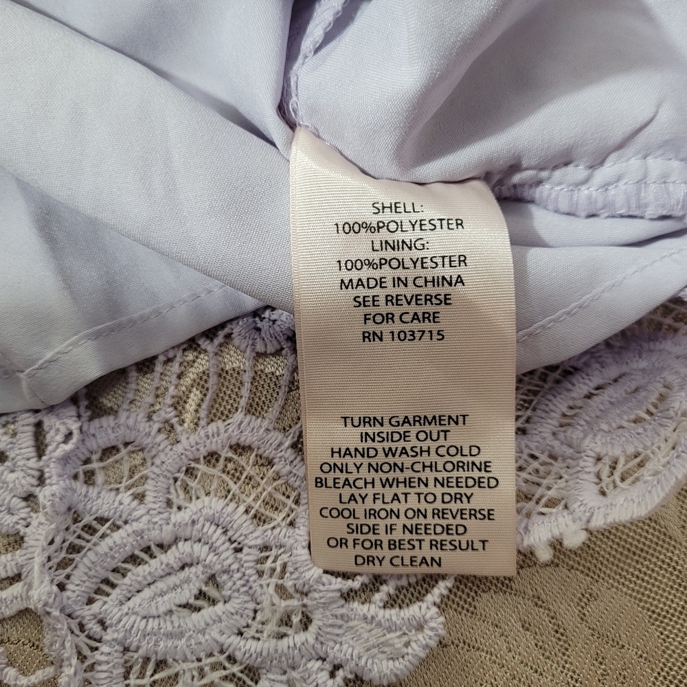 NWT Nanette Lapore Lace Sleeveless Top in Lavender Purple Zipper in Back - Picture 17 of 17